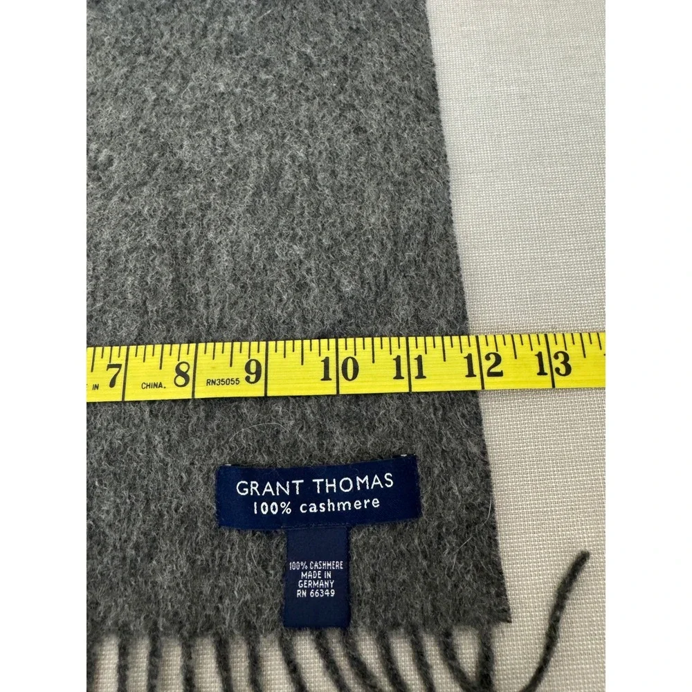Grant Thomas Cashmere‎ Scarf Gray 12x54